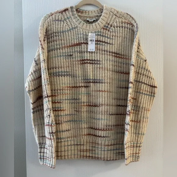 NWT American Eagle Women’s Waffle Knit Crewneck Sweater – Size Small - Picture 3 of 7